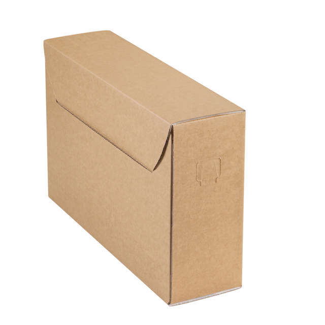 File Box ICN4: corrugated cardboard, brown exterior / white interior