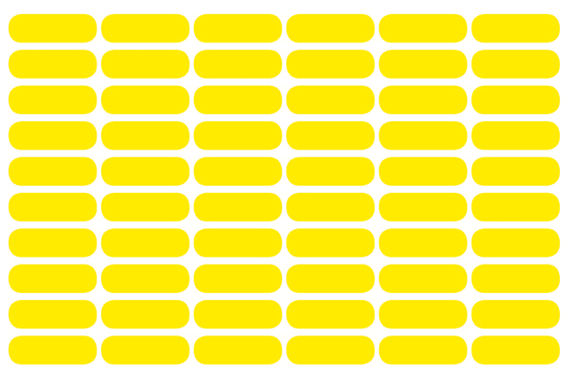 Color Sign labels, 100 sheets à 60 pcs. per colour, per box: YELLOW