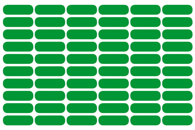 Color Sign labels, 100 sheets à 60 pcs. per colour, per box: GREEN