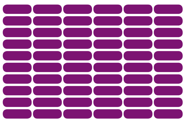 Color Sign labels, 100 sheets à 60 pcs. per colour, per box: PURPLE