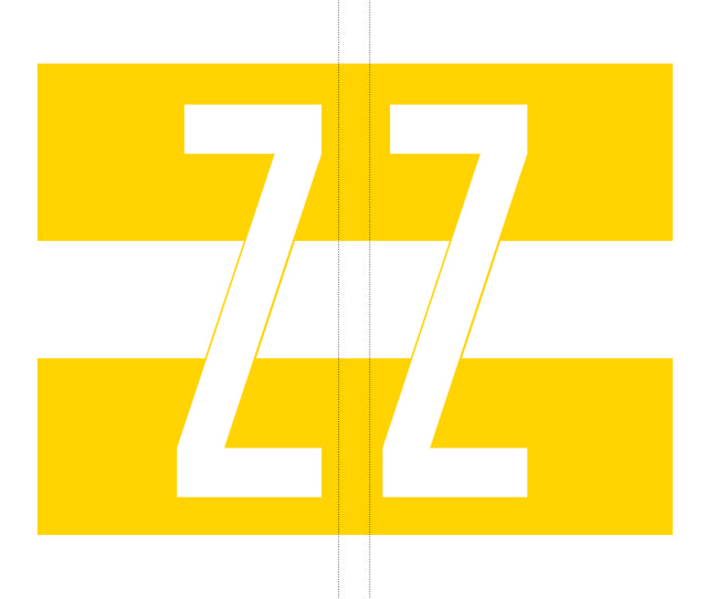 Codetab; bag of 100 x “Z”; yellow